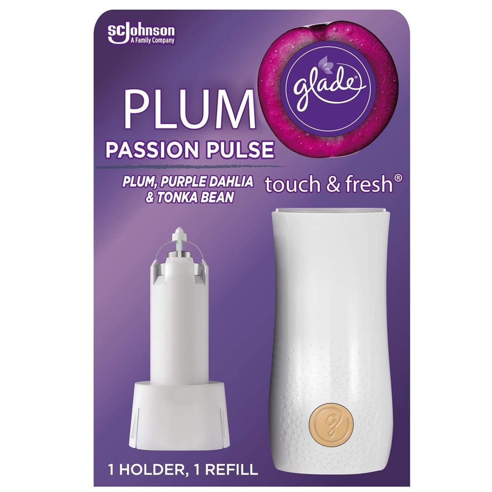 Glade-Touch-N-Fresh-Holder-Plum-Passion-Pulse-10ml Glade-Touch-N-Fresh-Holder-Plum-Passion-Pulse-10ml